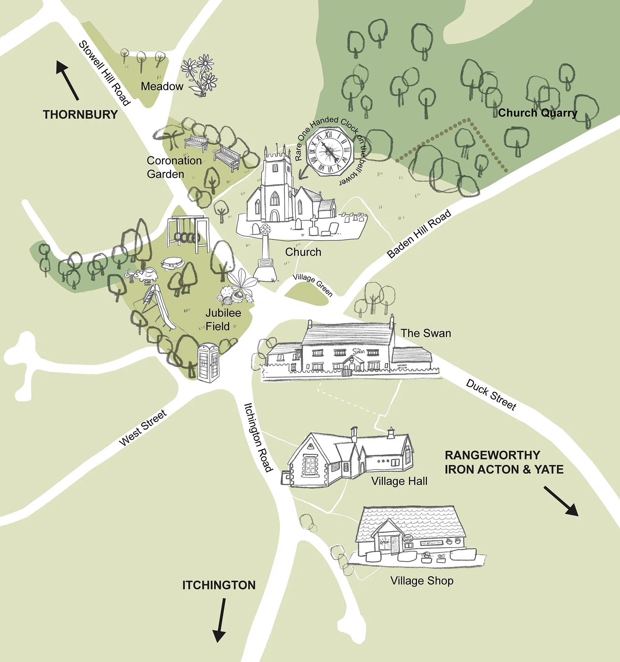 Sketch for map illustration